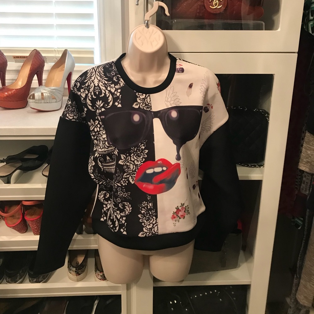 Rehab Lips and Sunglasses Sweatshirt